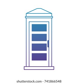 phone booth isolated icon