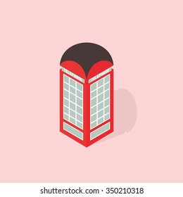 phone booth isometric