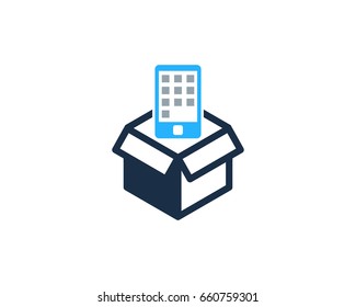 Phone Box Icon Logo Design Element