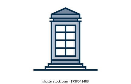 phone box icon in trendy design style. phone box icon isolated on white background. phone box vector icon simple and modern flat symbol for web site, mobile, logo, app, UI