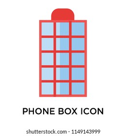 Phone box icon vector isolated on white background for your web and mobile app design, Phone box logo concept