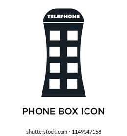 Phone box icon vector isolated on white background for your web and mobile app design, Phone box logo concept