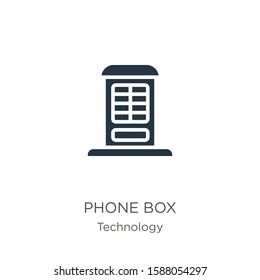 Phone box icon vector. Trendy flat phone box icon from technology collection isolated on white background. Vector illustration can be used for web and mobile graphic design, logo, eps10