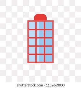 Phone box vector icon isolated on transparent background, Phone box logo concept