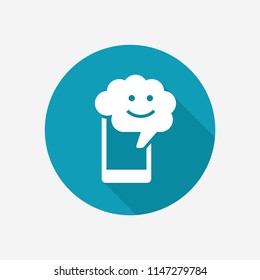 Phone and brain. Artificial intelligence