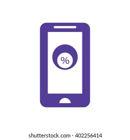 Phone business Icon, vector illustration. Flat design style