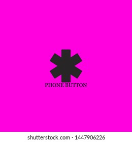 phone button icon sign signifier vector