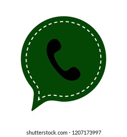 Phone button icon vector illustration on white background. Eps10