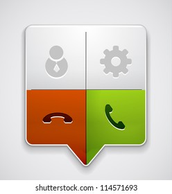 Phone buttons in one pointer