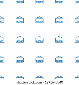 phone cable icon pattern seamless white background. Editable outline phone cable icon. phone cable icon pattern for web and mobile.