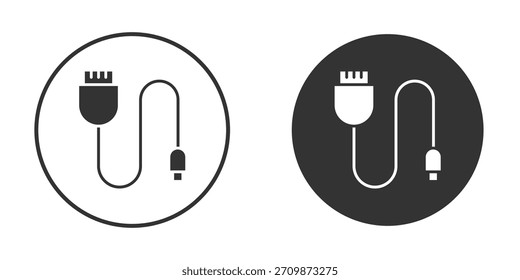 Phone cable icon signs pack. Vector symbols for graphic designs