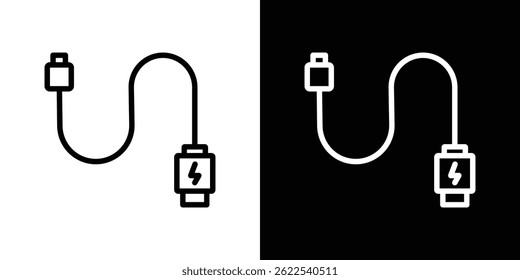 Phone cable icon vector illustration EPS