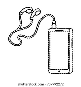 phone and cable with plug and earphone sound gadget