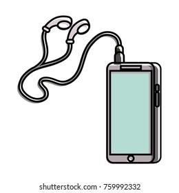 phone and cable with plug and earphone sound gadget