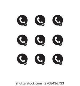 Llamada telefónica con el archivo de Vector de fondo blanco y negro del icono de la flecha