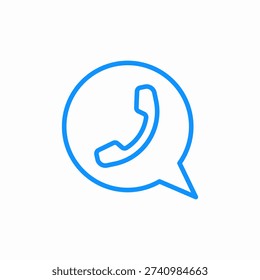 phone call bubble icon sign vector
