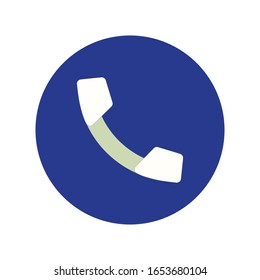 phone call button vector drawing