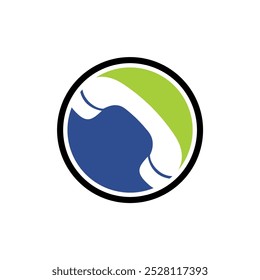 Phone and Call Center Icon Logo Template Illustration Design.