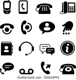 Phone and call center icons