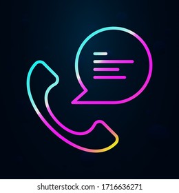 Phone call, communication nolan icon. Simple thin line, outline vector of communication icons for ui and ux, website or mobile application