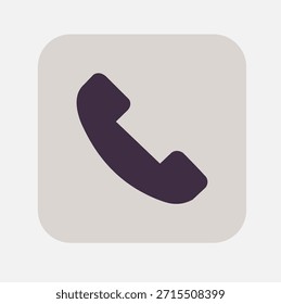 Icono de símbolo de comunicación de llamada telefónica