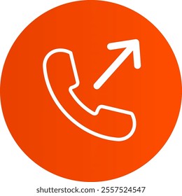 Phone call, con for design symbol
