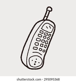 phone call doodle