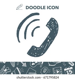 phone call doodle