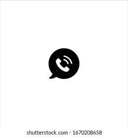 Phone call filled icon illustration- Vector