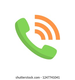 phone call flat vector icon