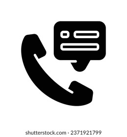 phone call glyph icon. vector icon for your website, mobile, presentation, and logo design.