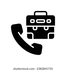 phone call glyph icon. vector icon for your website, mobile, presentation, and logo design.