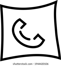 Phone call handle, illustration, vector on a white background