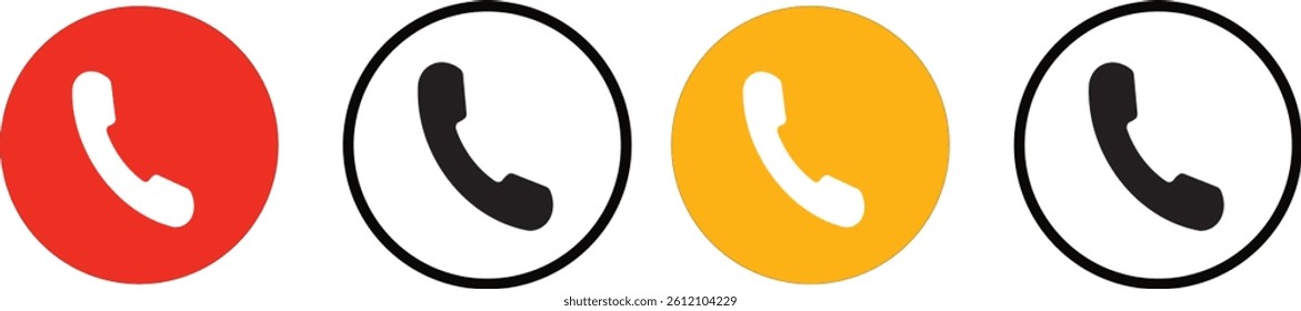 phone call icon button. phone icon set, Telephone call sign. phone call icon vector
