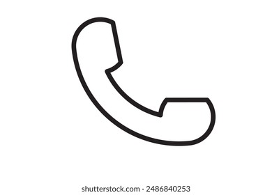 Phone Call icon collection. Telephone symbol. Telephone call symbol flat style isolated on white background.