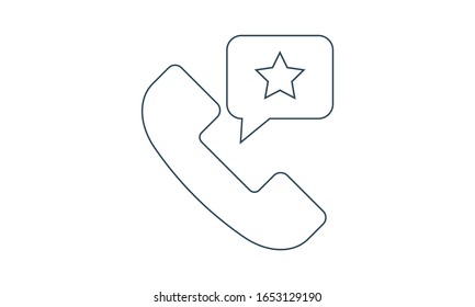 Telefonische Telefonnummer Symbol, Technologie Symbol mit Sternzeichen. Telefonische Anrufe Symbol und das beste, beliebteste, Bewertungssymbol.