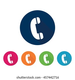 Phone call icon .Communication vector set.