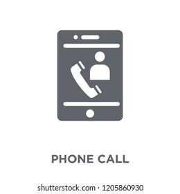 Phone call icon. Phone call design concept from Communication collection. Simple element vector illustration on white background.