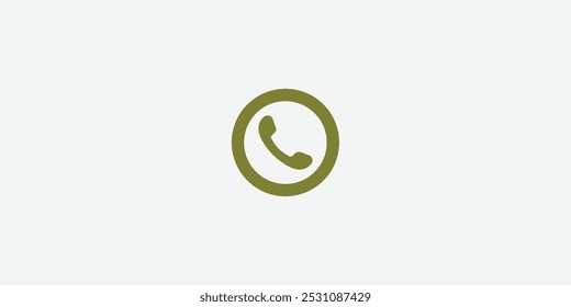 Phone call. Icon for design. Easily editable