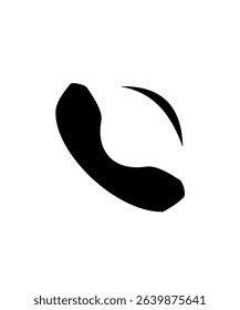 Phone call. Icon for design. Easily editable