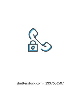Phone Call icon design. Interaction icon line vector illustration design