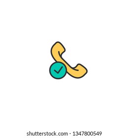 Phone Call icon design. Interaction icon vector illustration