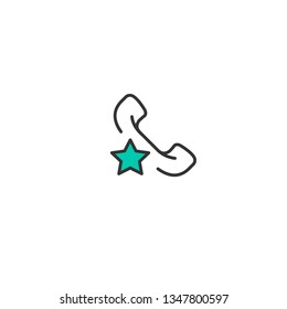 Phone Call icon design. Interaction icon vector illustration