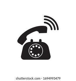 Phone Call icon design isolated on white background
