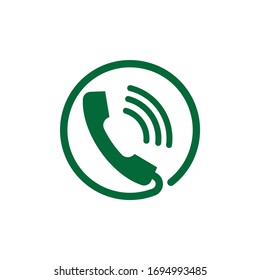 Phone Call icon design isolated on white background