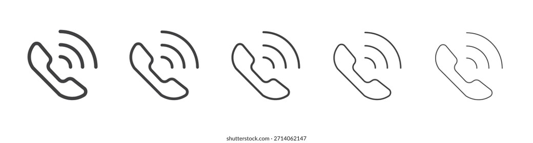 Diseño de icono de llamada telefónica, logotipo, App, interfaz de usuario. Ilustración vectorial, EPS