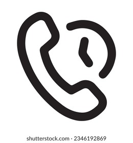 Llamada telefónica Icono diseño e ilustración vectorial.