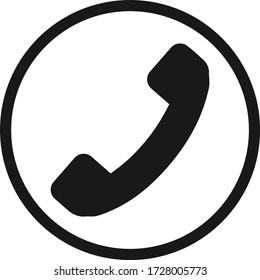 Phone call icon. Dial icon vector illustration  