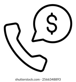 Phone Call Icon Element For Design