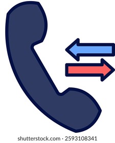 Phone Call Icon Element For Design